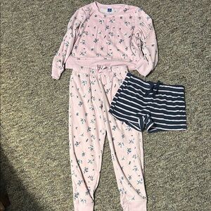 Pink Floral Kids Pajama Set